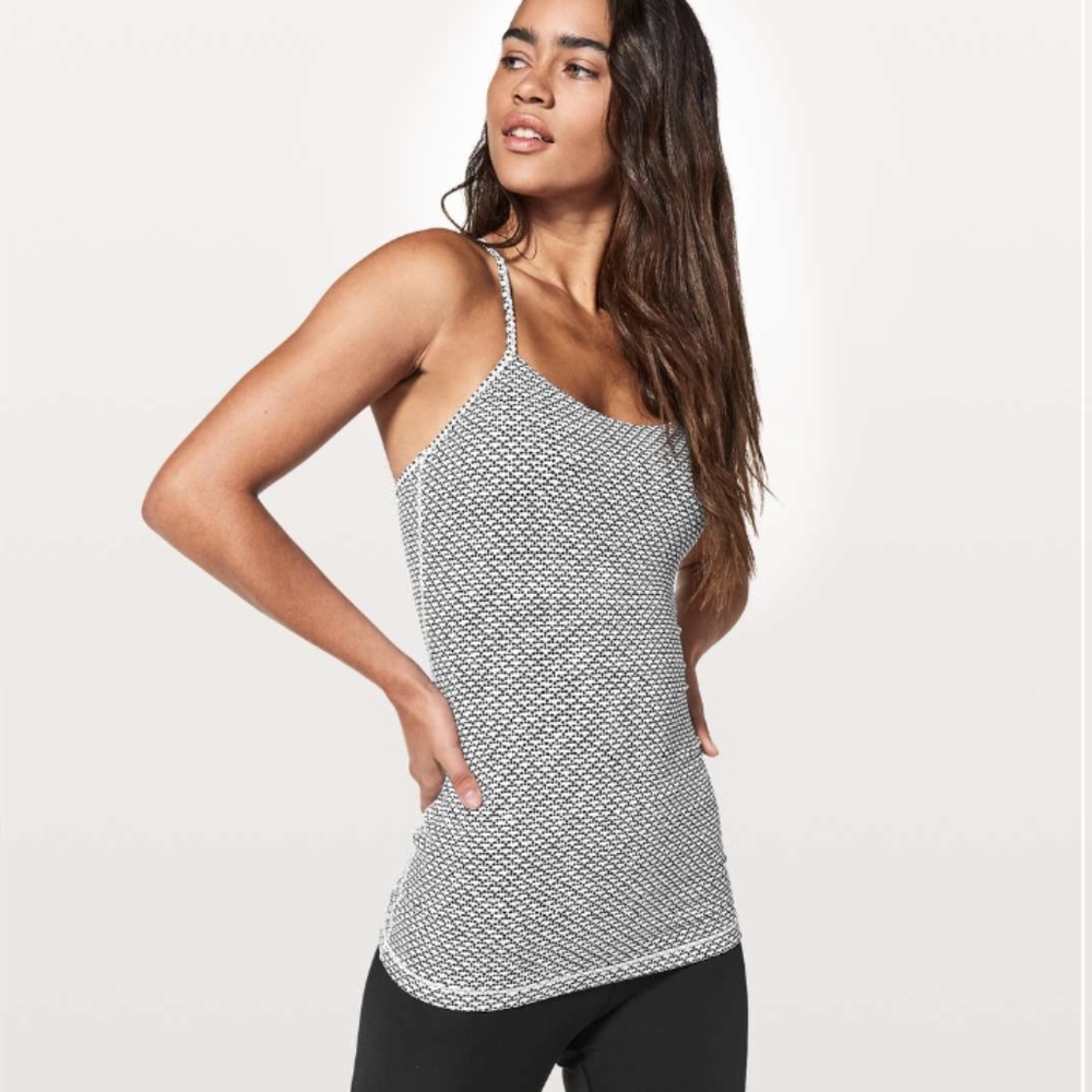 Lululemon Power Pose Tank Monochromic White - Picture 2 of 10